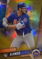 2019 Finest #44 Pete Alonso Gold Refractor Baseball Card