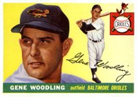 1955 Topps #190 Gene Woodling Baseball Card
