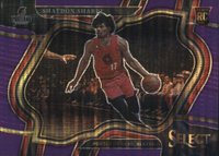 2022 Panini Select #292 Shaedon Sharpe Neon Purple Pulsar Fotl Basketball Card