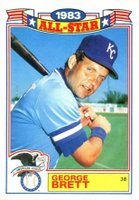 1984 Topps All-Star Glossy Set of 22 #4 George Brett Baseball Card
