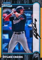 2024 Bowman Chrome 1999 Bowman Chrome 25th Anniversary #17 Dylan Crews Gold Refractor Baseball Card