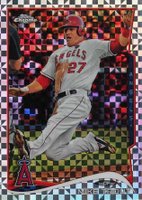2014 Topps Chrome #1 Mike Trout Sliding-Xfractor Baseball Card