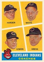 1960 Topps #460 Indians Coaches Baseball Card