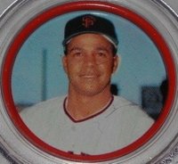 1963 Salada-Junket All-Star Baseball #5 Juan Marichal Jersey Buttons Baseball Card