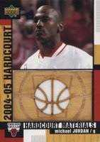 2004 Upper Deck Hardcourt Materials Combo #HCMMJ Michael Jordan Basketball Card