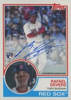 2018 Topps 1983 Topps Baseball Autographs #RD Rafael Devers Baseball Card