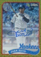 2024 Topps Silver Pack 1989 Chrome Promo #48 Juan Soto Series 2-Gold Refractor Baseball Card