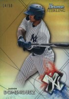 2021 Bowman Sterling #BSP5 Jasson Dominguez Gold Refractor Baseball Card