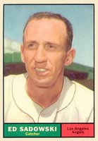 1961 Topps #163 Ed Sadowski Baseball Card