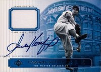 2000 Upper Deck Brooklyn Dodgers Master Collection Legends of Flatbush #LOF11 Sandy Koufax Autograph Baseball Card