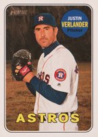 2018 Topps Heritage  #58 Justin Verlander Baseball Card