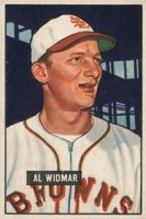 1951 Bowman #281 Al Widmar Baseball Card