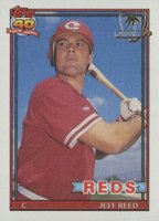 1991 Topps Desert Shield #419 Jeff Reed Baseball Card
