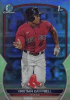 2023 Bowman Draft #BDC125 Kristian Campbell Chrome-Lunar Glow Baseball Card