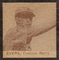 1909 Strip Card # Johnny Evers Baseball Card