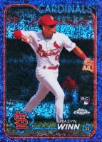 2024 Topps Chrome #189 Masyn Winn Purple Speckle Refractor Baseball Card
