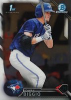 2016 Bowman Draft  #BDC81 Cavan Biggio Chrome Baseball Card