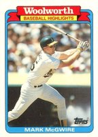 1988 Woolworth #15 Mark Mcgwire Baseball Card