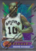 1994 Finest #134 Dennis Rodman w/Coating Basketball Card
