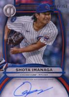 2025 Topps Tribute Tribute Autographs #TASI Shota Imanaga Blue Baseball Card