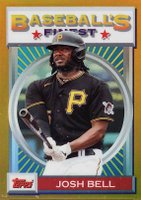 2020 Finest Flashbacks #136 Josh Bell Gold Refractor Baseball Card