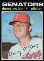 1971 Topps #750 Denny McLain Short Print Baseball Card