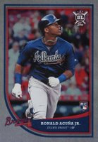 2018 Topps Big League #369 Ronald Acuna Jr. Rainbow Foil Baseball Card