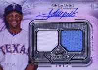 2025 Topps Sterling Sterling Seasons Autograph Relics #SSAAB Adrian Beltre Baseball Card