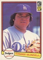 1982 Donruss #462 Fernando Valenzuela Baseball Card
