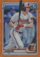2020 Bowman Draft #BD122 Heston Kjerstad Chrome-Orange Refractor Baseball Card