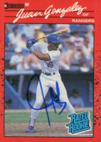 1990 Donruss #33 Juan Gonzalez Baseball Card