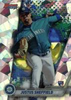2019 Bowman's Best  #34 Justus Sheffield Atomic Refractor Baseball Card