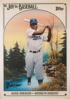 2023 Topps X Bob Ross the Joy of Baseball #45 Jackie Robinson Baseball Card