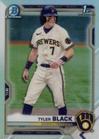 2021 Bowman Draft #BDC200 Tyler Black Chrome-Refractor Baseball Card