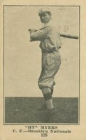 1917 Collins-McCarthy #125 Hy Myers Baseball Card