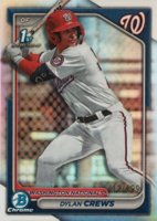2024 Bowman Chrome Prospects #BCP23 Dylan Crews Refractor Baseball Card