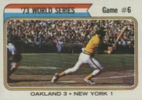 1974 Topps #477 World Series Game 6 Baseball Card