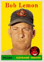 1958 Topps #2y Bob Lemon Yellow Team Baseball Card
