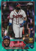 2023 Topps Chrome #79 Michael Harris II Aqua Lava Refractor Baseball Card