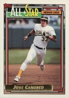 1992 Topps Gold #401 Jose Canseco Baseball Card