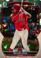 2023 Bowman Chrome Prospects #BCP132 Nelson Rada Atomic Refractor Baseball Card