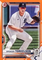 2021 Bowman Paper Prospects #BP96 Spencer Torkelson Orange Baseball Card