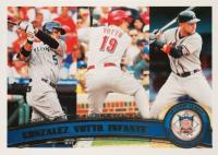 2011 Topps #134 Carlos Gonzalez/Joey Votto/Omar Infante Baseball Card