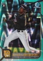 2022 Bowman Chrome #45 Oneil Cruz Aqua Raywave Refractor Baseball Card