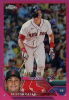 2023 Topps Chrome #174 Triston Casas Magenta Refractor Baseball Card