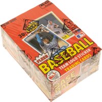 1982 Fleer #WPB Wax Pack Box 36 Packs Baseball Card