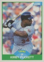 1989 Score #20 Kirby Puckett Baseball Card