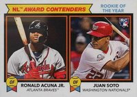 2018 Topps Throwback Thursday #191 Juan Soto/Ronald Acuna Jr. Baseball Card