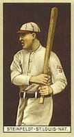 1912 Brown Backgrounds Broadleaf #175 Harry Steinfeldt Baseball Card