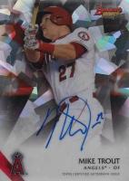 2015 Bowman's Best Best of 2015 Autographs #MT Mike Trout Atomic Refractor Baseball Card